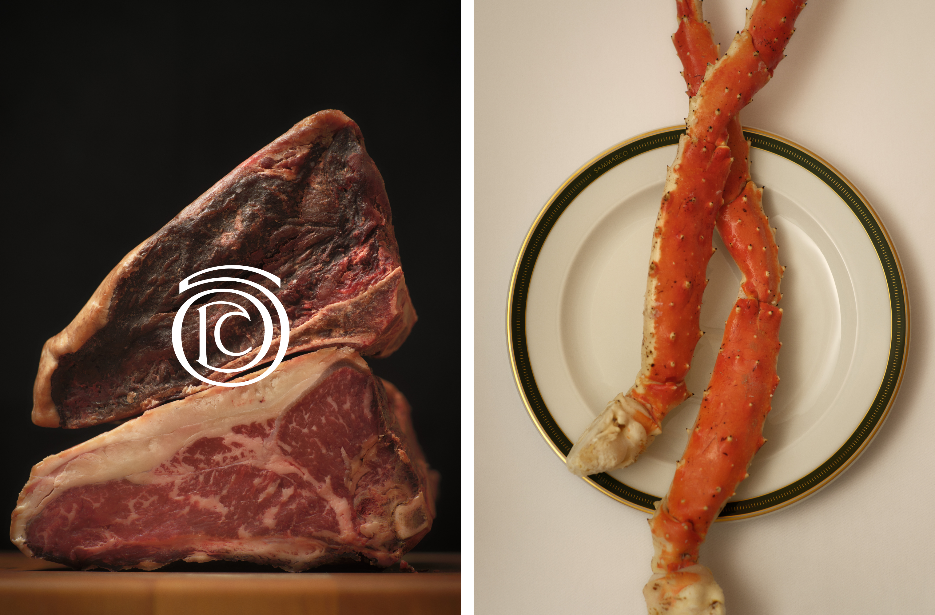 Sammarco imagery and monogram, shot by Graydon/Herriot