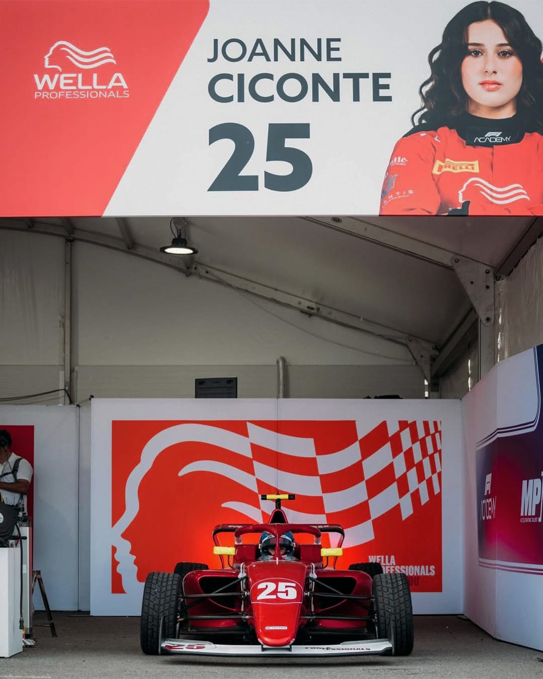 Wella F1 Academy Garage