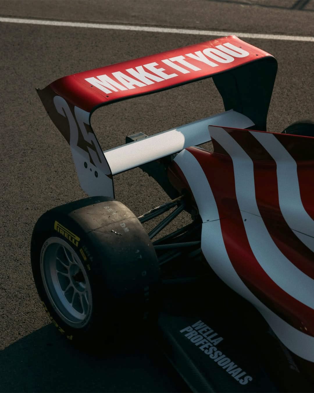 Wella F1 Academy car tail